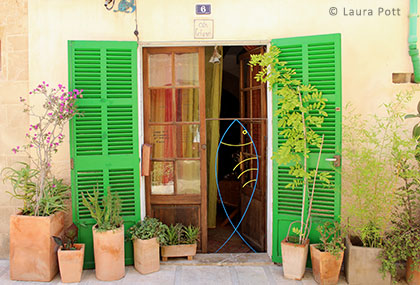 Alcudia - Hauseingang in der Altstadt